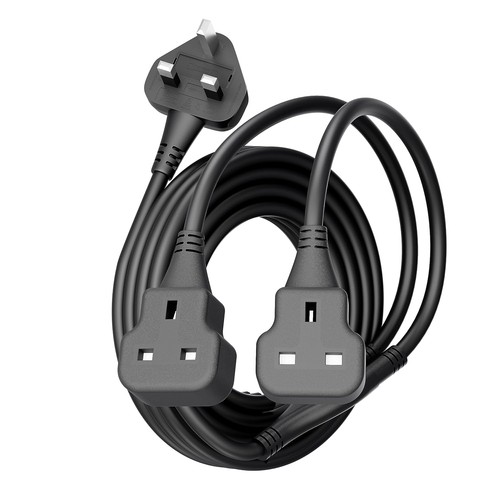 Double socket extension - double, lead