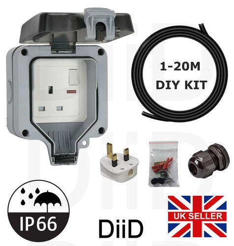 Exterior single plug socket - plug,
